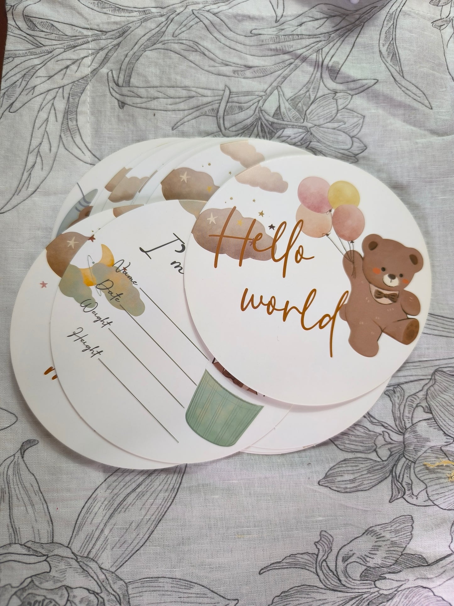 16 Tarjetas conmemorativas de hitos del bebé