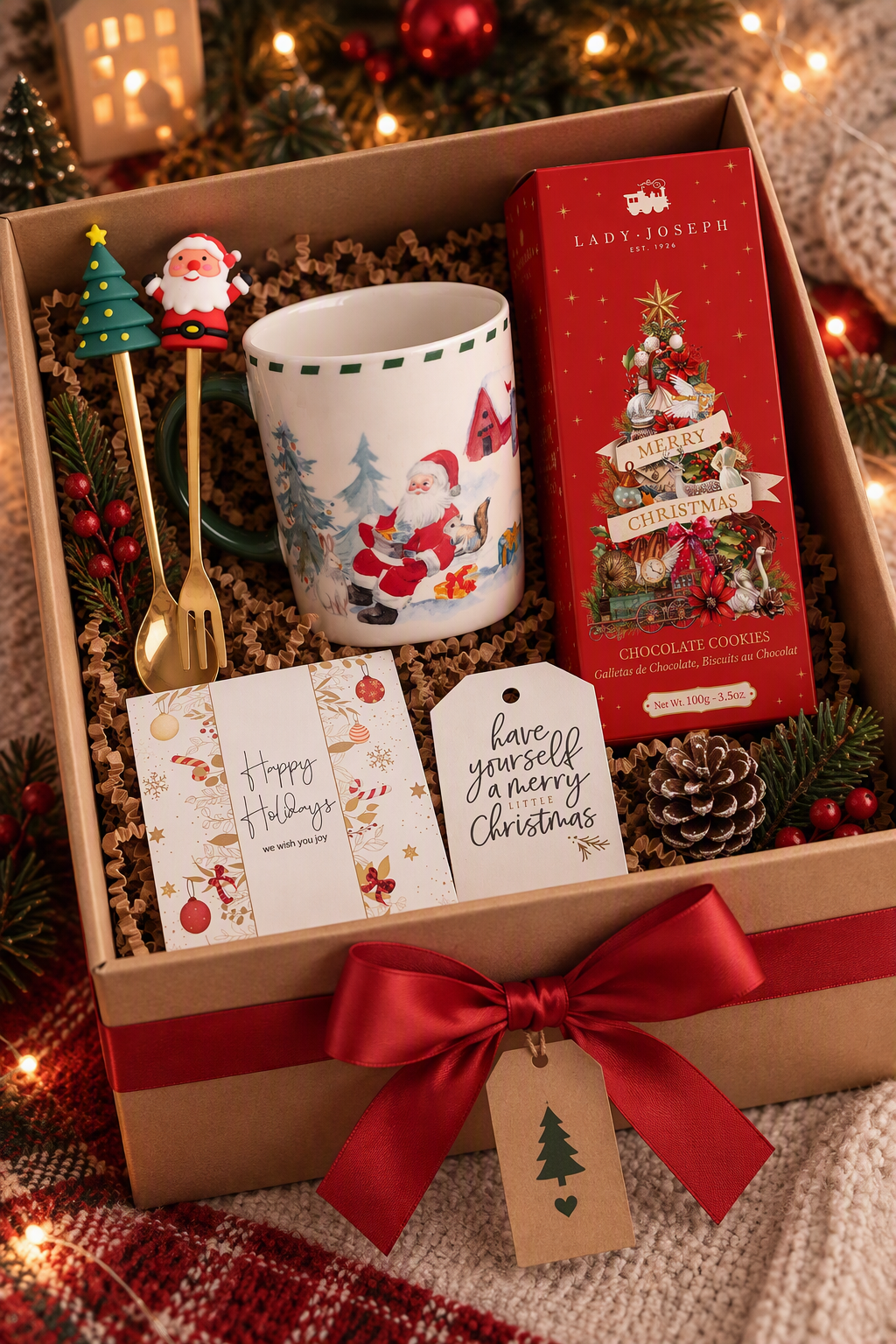 Caja de Regalo "Ilusión Navideña"|Papá Noel & Capricho Gourmet