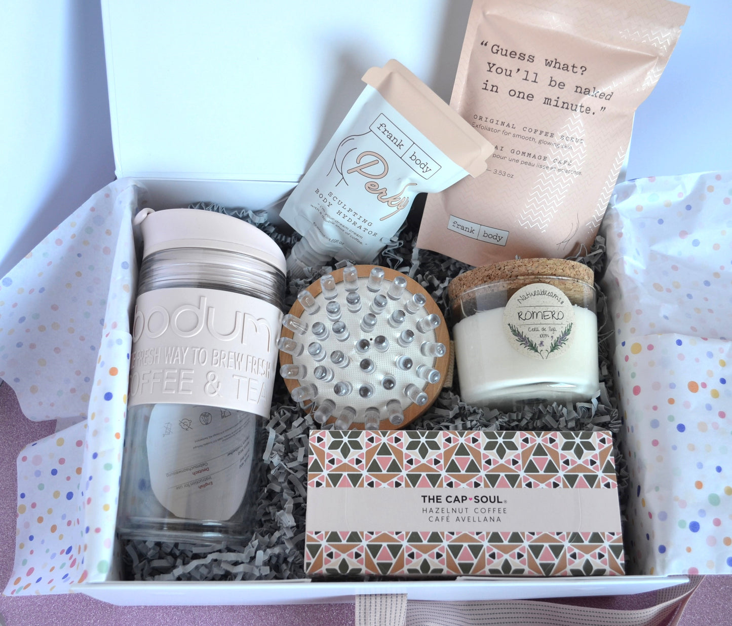 Caja de regalo cafe y belleza