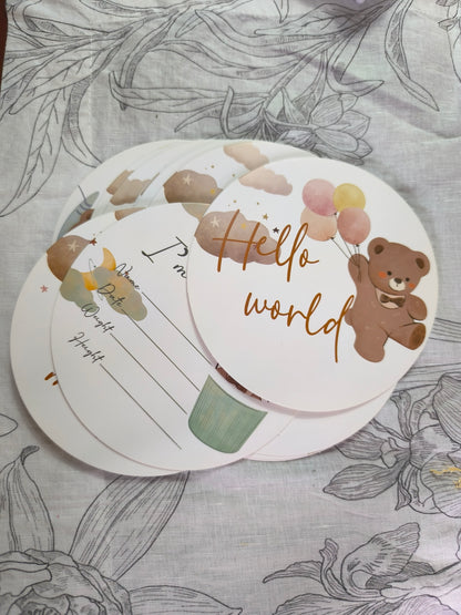 16 Tarjetas conmemorativas de hitos del bebé