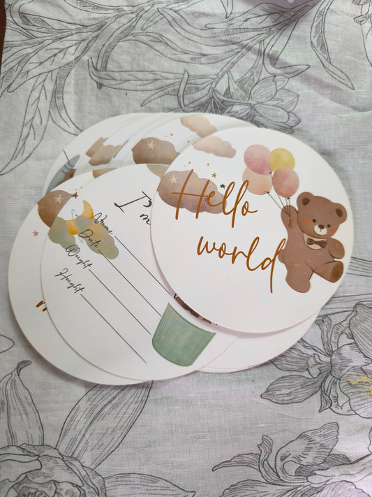 16 Tarjetas conmemorativas de hitos del bebé