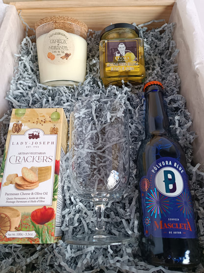 Caja de madera de regalo gourmet