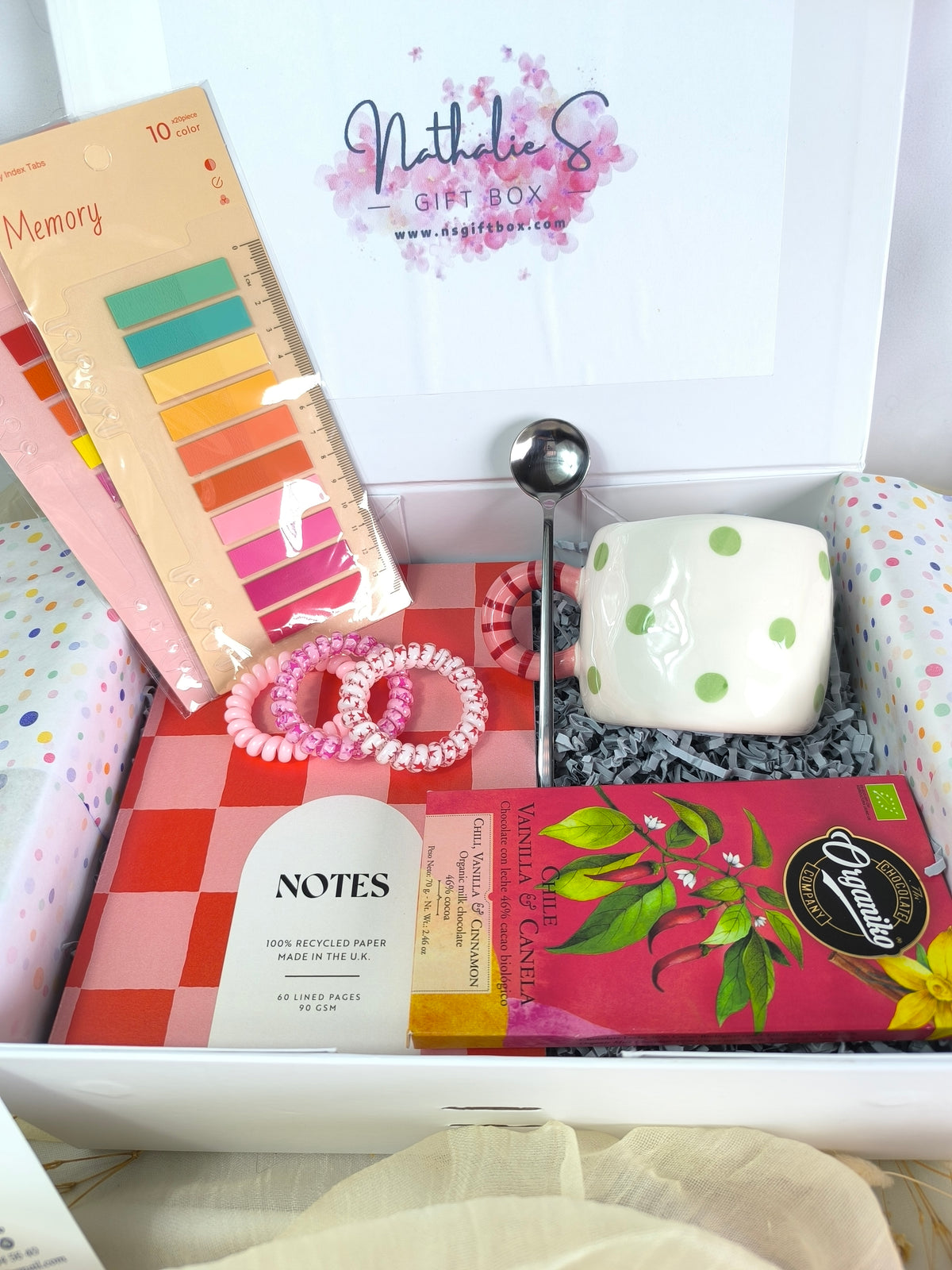 Caja de regalo Papelería Bonita & Chocolate Bio