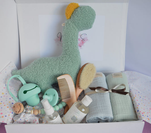 Regalo de bebe verde menta