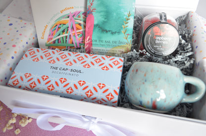 Set de café gourmet y taza artesana