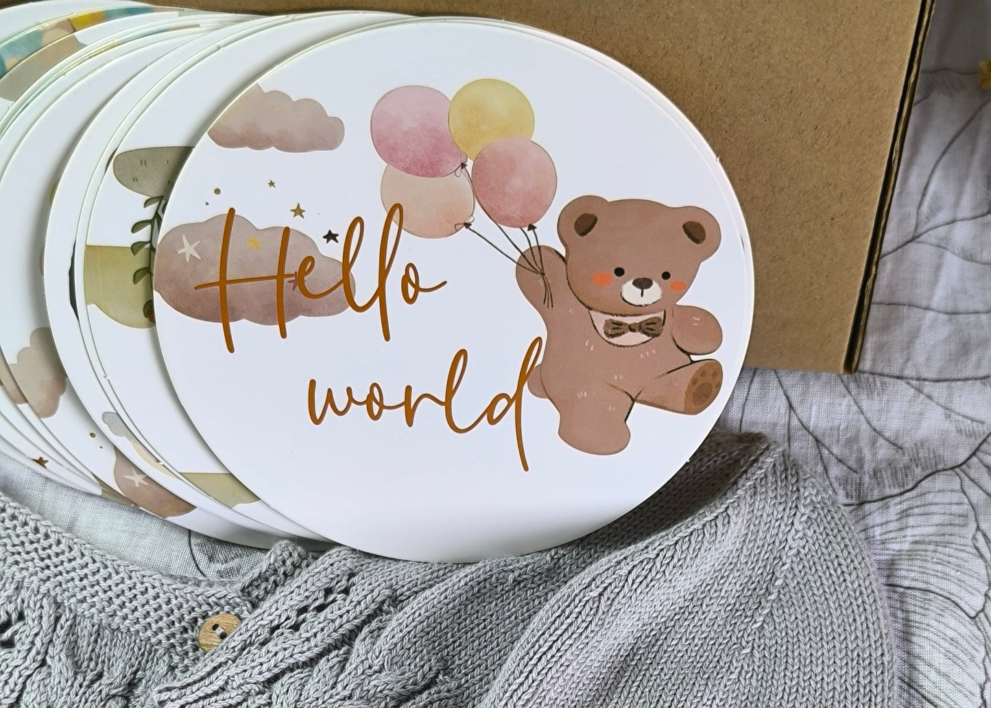 Tarjetas conmemorativas de hitos del bebé