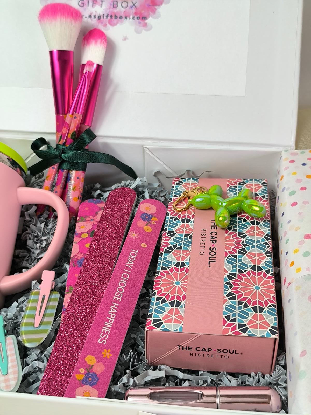 Caja de Regalo "Pausa & Estilo" con Taza de Acero, Café Ristretto y Kit de Belleza Legami